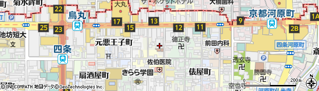 京都府京都市下京区相之町周辺の地図