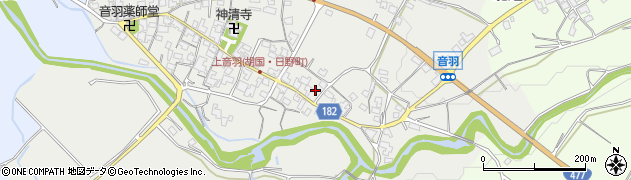 滋賀県蒲生郡日野町音羽341周辺の地図