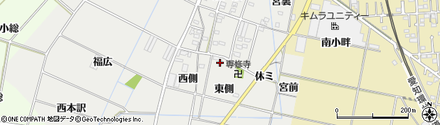 愛知県豊田市福受町（東側）周辺の地図