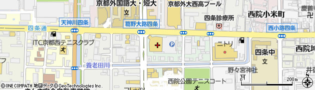 スーパーオートバックス京都ワウワンダーシティ周辺の地図