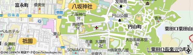 ホテル長楽館周辺の地図