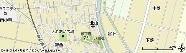 愛知県豊田市桝塚西町北山周辺の地図