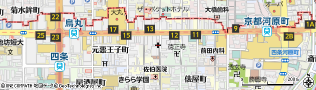京都府京都市下京区相之町122周辺の地図