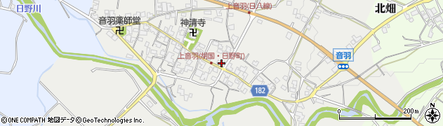 滋賀県蒲生郡日野町音羽350周辺の地図