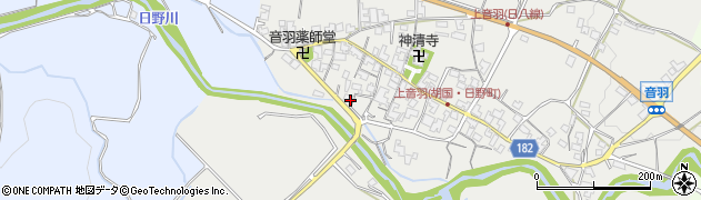 滋賀県蒲生郡日野町音羽247周辺の地図