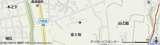 愛知県東海市加木屋町富士塚周辺の地図