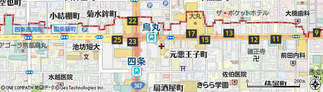 ハンズ京都店周辺の地図