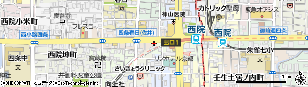 千成チケットサービス西院店周辺の地図