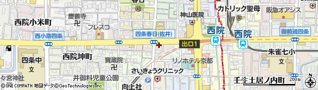 やきとりの名門 秋吉 西院店周辺の地図