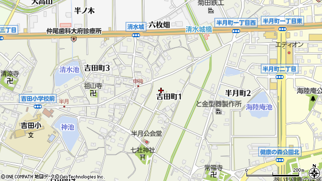 〒474-0048 愛知県大府市吉田町５丁目の地図