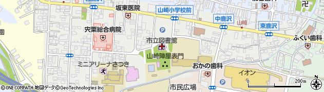 宍粟市立図書館周辺の地図