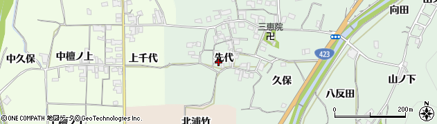 京都府亀岡市曽我部町重利先代68周辺の地図