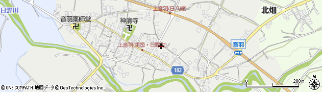 滋賀県蒲生郡日野町音羽451周辺の地図