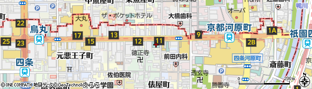 京都府京都市下京区立売東町25周辺の地図