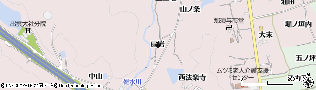 京都府亀岡市下矢田町扇岩周辺の地図