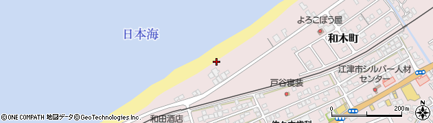 島根県江津市和木町周辺の地図