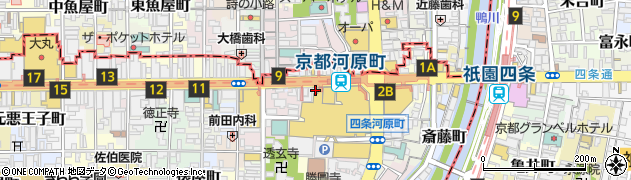 京都府京都市下京区御旅町29周辺の地図