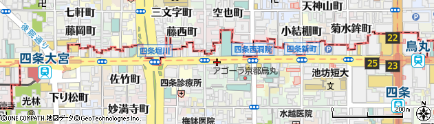 京都府京都市下京区傘鉾町周辺の地図