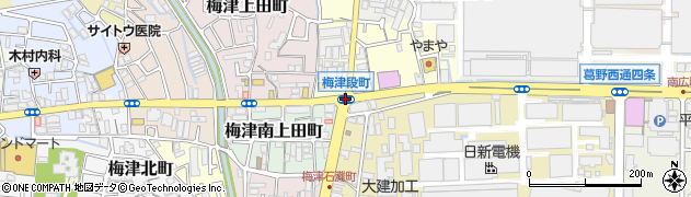 梅津・段町周辺の地図