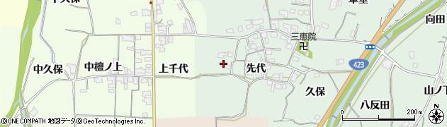 京都府亀岡市曽我部町重利先代45周辺の地図