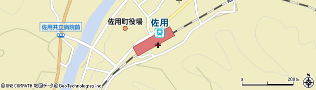 佐用駅周辺の地図