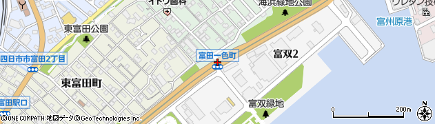 富田一色町周辺の地図