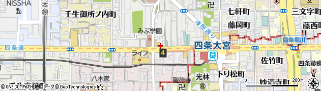 アーバイン京都　四条大宮周辺の地図