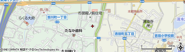 愛知県大府市吉川町1丁目111周辺の地図