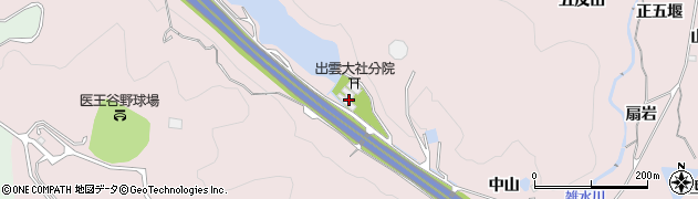 京都府亀岡市下矢田町中山周辺の地図