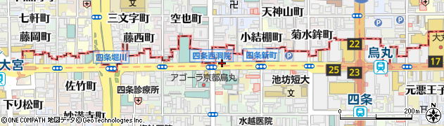 京都府京都市下京区郭巨山町周辺の地図