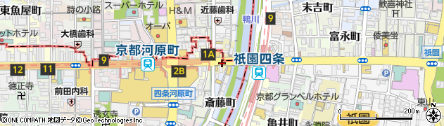 京都府京都市下京区橋本町周辺の地図