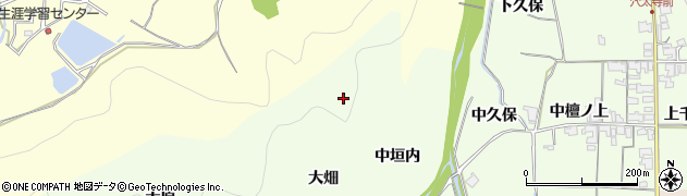 京都府亀岡市曽我部町西条（乙中垣内）周辺の地図
