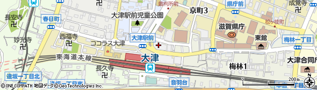 日本政策金融公庫　大津支店中小企業事業周辺の地図