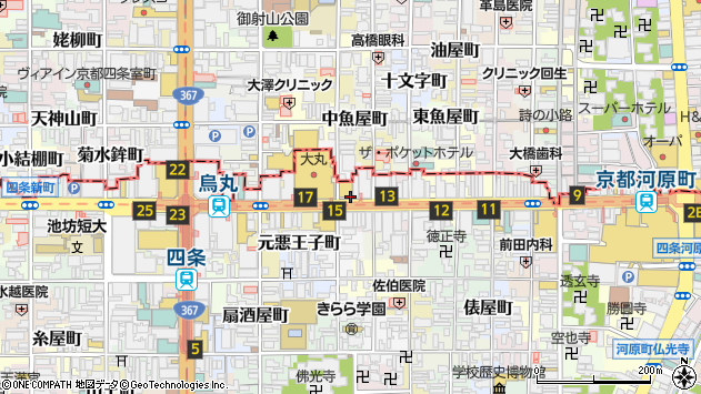 〒600-8006 京都府京都市下京区立売中之町の地図