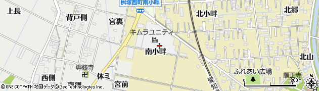 愛知県豊田市桝塚西町南小畔周辺の地図