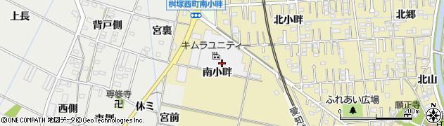 愛知県豊田市桝塚西町（南小畔）周辺の地図