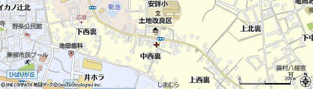 京都府亀岡市篠町篠（中西裏）周辺の地図