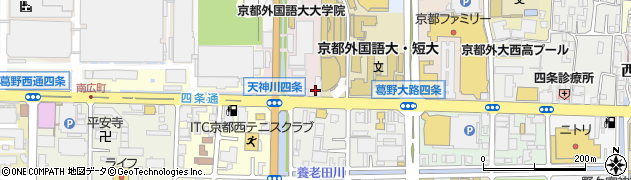 京都市交通局　梅津営業所周辺の地図