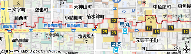 京都府京都市下京区函谷鉾町77周辺の地図