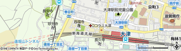 滋賀県大津市春日町周辺の地図