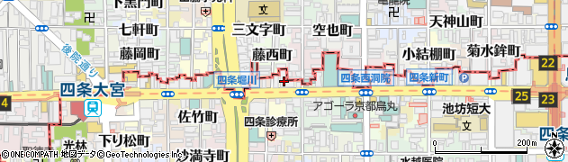 京都府京都市下京区藤本寄町26周辺の地図