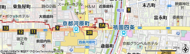 京都府京都市下京区真町周辺の地図