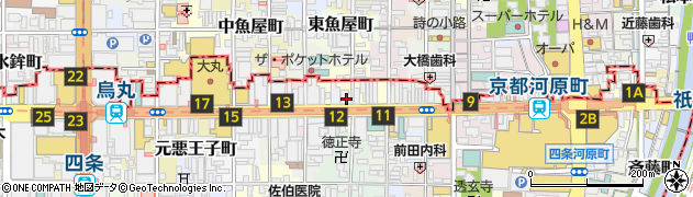 京都府京都市下京区立売東町20周辺の地図