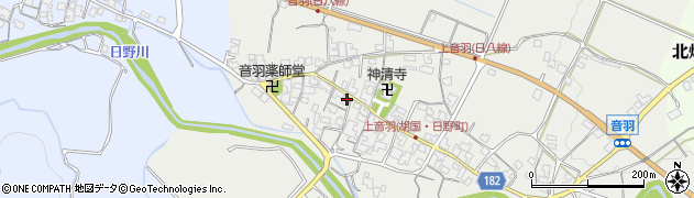 滋賀県蒲生郡日野町音羽369周辺の地図