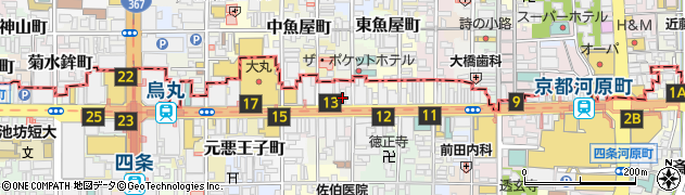 ラココ 京都四条烏丸店(LACOCO)周辺の地図