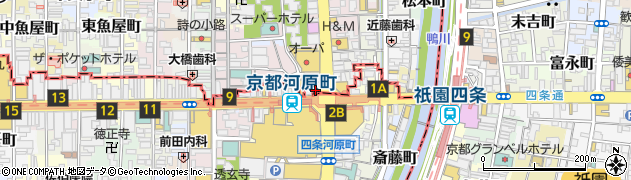 京都府京都市中京区米屋町391周辺の地図