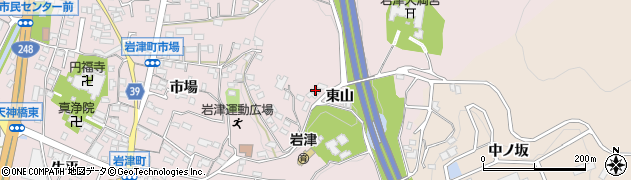 愛知県岡崎市岩津町東山83周辺の地図