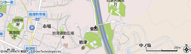 愛知県岡崎市岩津町東山88周辺の地図