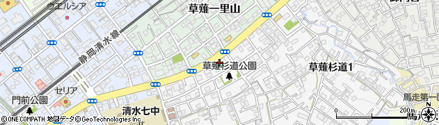 もちづき楽器　静岡草薙店周辺の地図