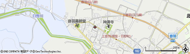 滋賀県蒲生郡日野町音羽371周辺の地図